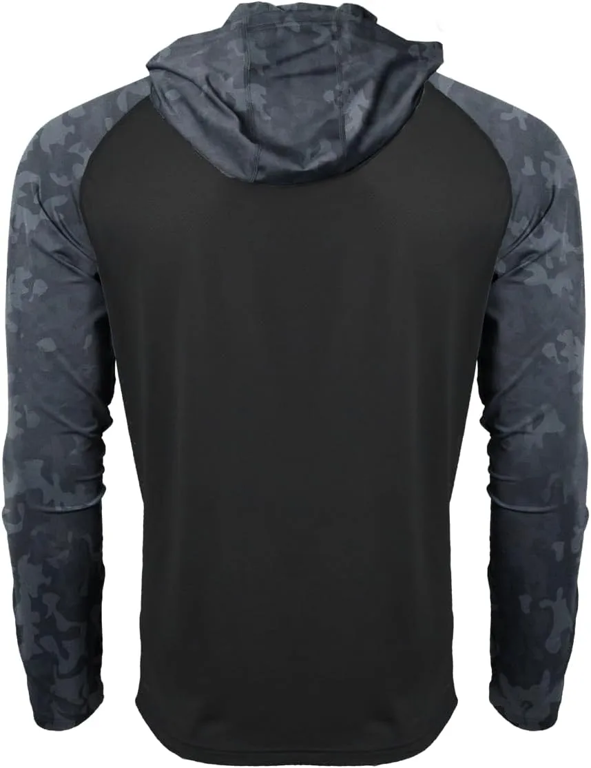 Fieldsheer Men's Cooling Hoodie LT, Long Sleeve Quick Dry Lightweight Hooded Shirt LT