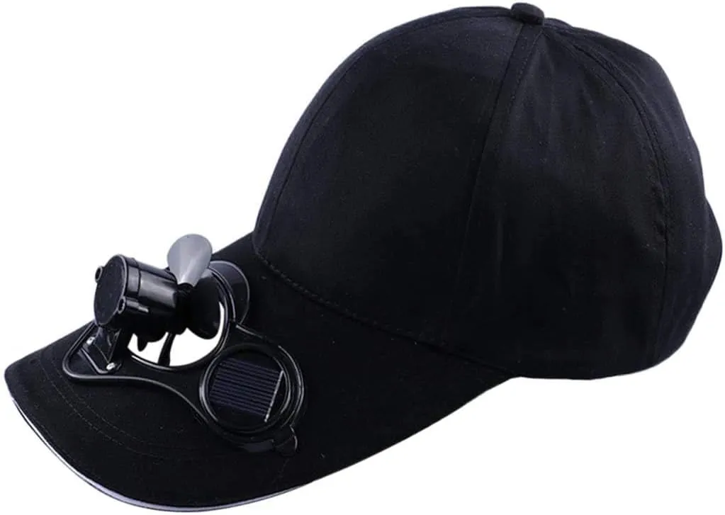 Fishing Hat Cycling Hat Summer Outdoor Sports Cap with Cool Fan for Solar Energy Save No Batteries Required