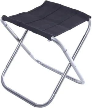 Fishing Train Stool 28x23x25cm Aluminum Alloy Lightweight Outdoor Folding Chair Portable Travel Features