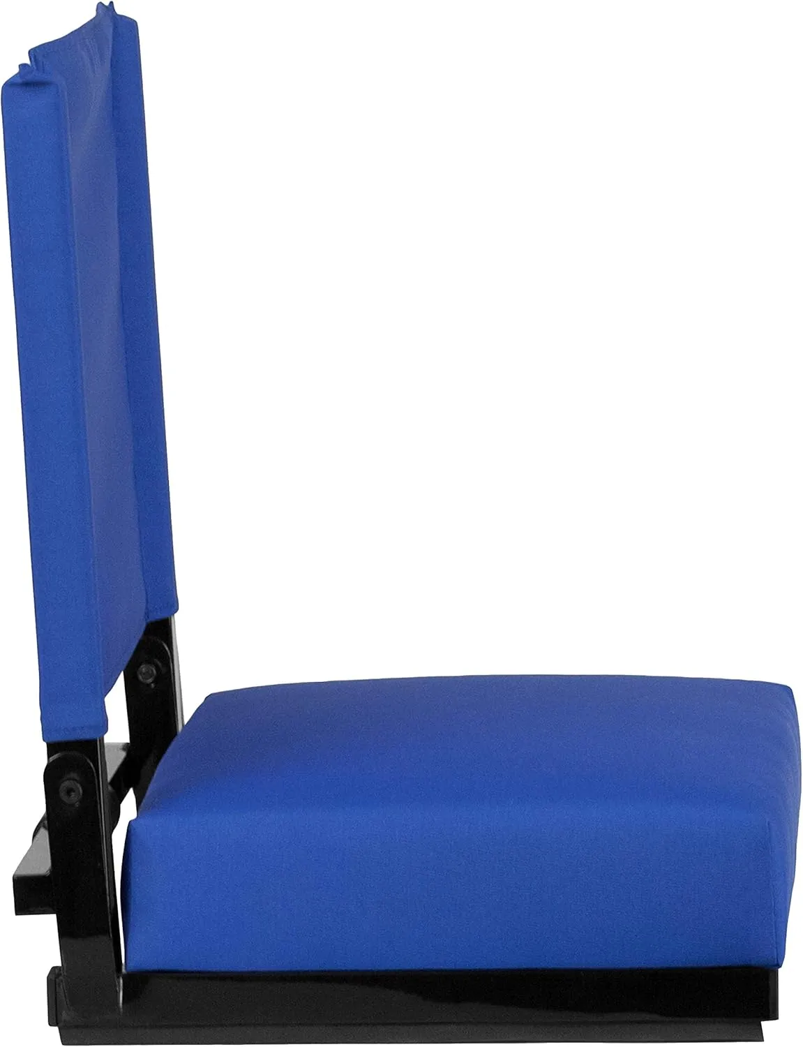 Flash Furniture Grandstand Portable Stadium Seat for Bleachers or Benches, Folding Padded Stadium Chair with Carrying Handle, 500 lb. Weight Capacity, Blue
