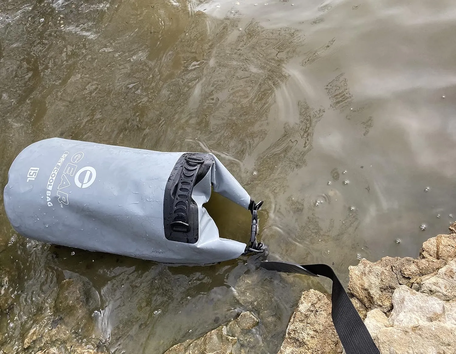 Floating Cooler Bag Roll Top Insulated Dry Backpack – Leak Proof, Collapsible, Waterproof Cooler with Padded Shoulder Strap - Perfect for Kayaking Fishing Beach Hiking -15L
