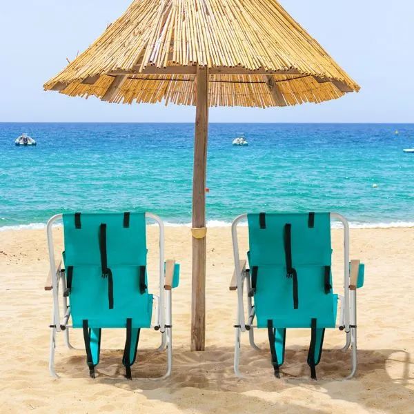 Folding Beach Chair Set