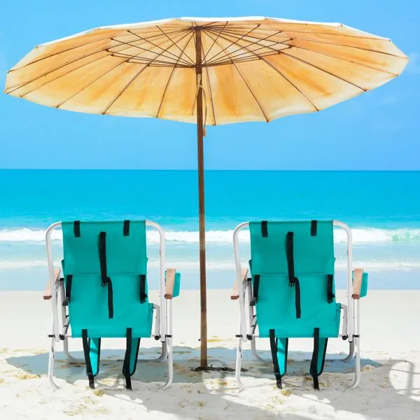Folding Beach Chair Set