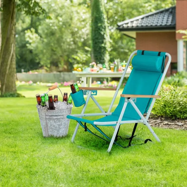 Folding Beach Chair Set