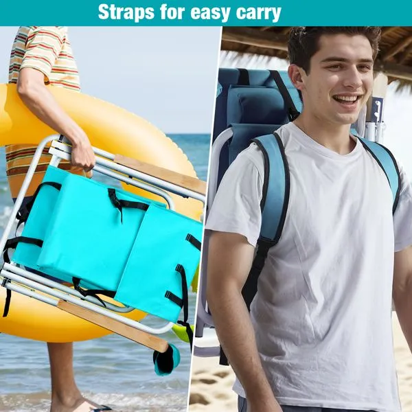 Folding Beach Chair Set