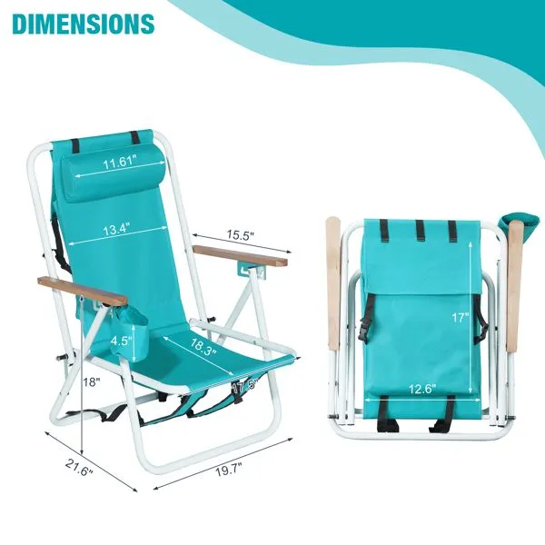 Folding Beach Chair Set