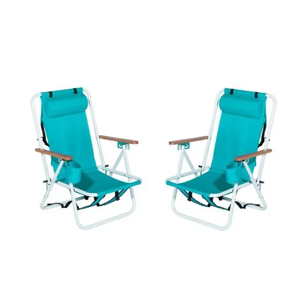 Folding Beach Chair Set