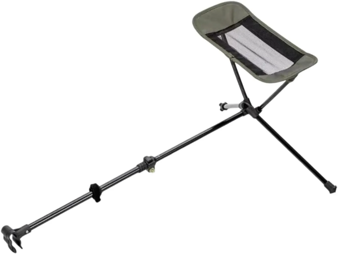 Folding Camping Chair Foot Rest Retractable 45-74cm Multipurpose Oxford Cloth Mesh Sturdy for Lazy Recliner Universal Fit, Green