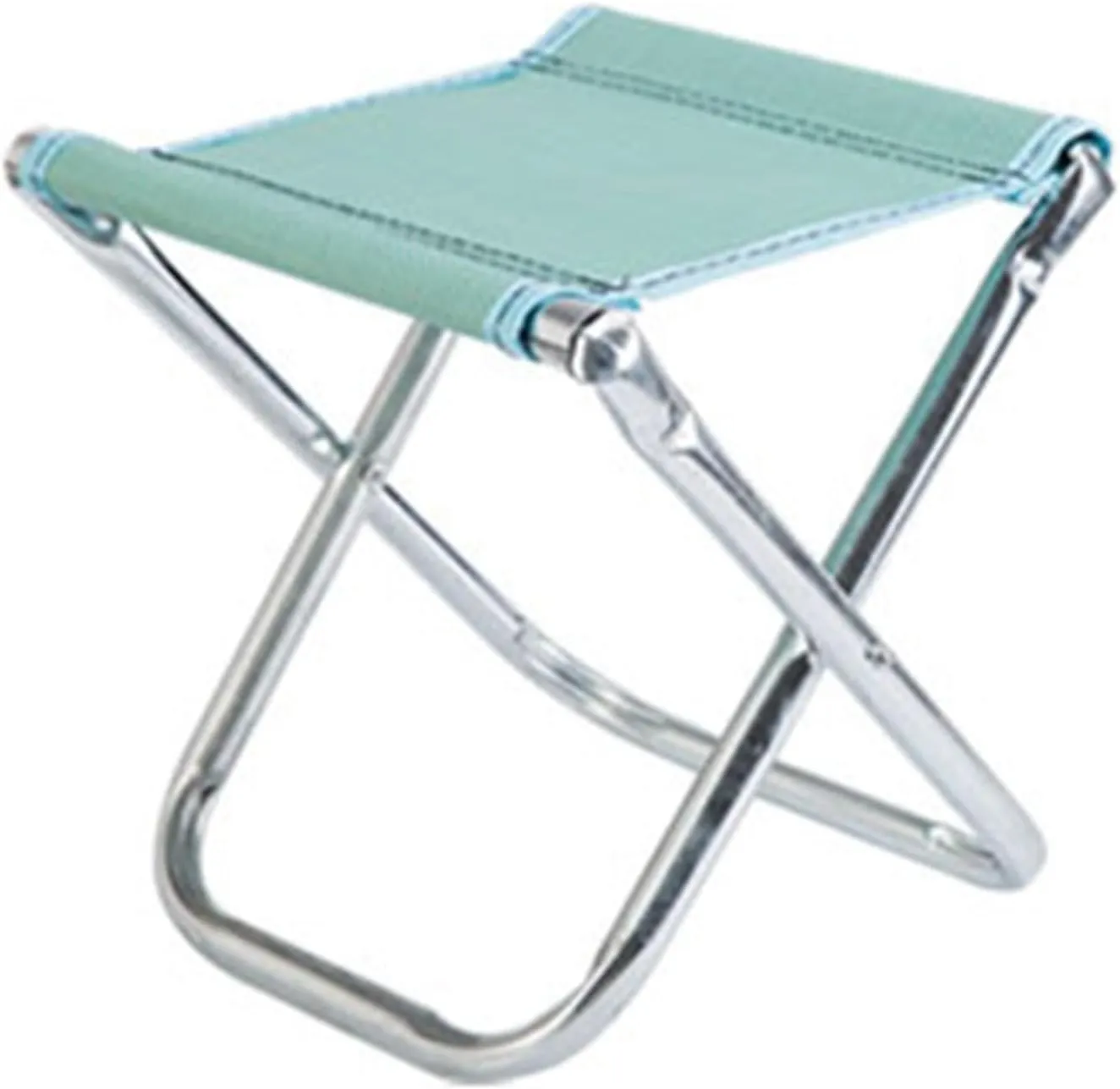 Folding Camping Stool Beach Stool Saddle Chair Foldable Footstool for BBQ Fishing, B