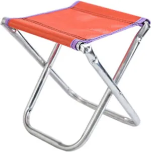 Folding Camping Stool Beach Stool Saddle Chair Foldable Footstool for BBQ Fishing, B