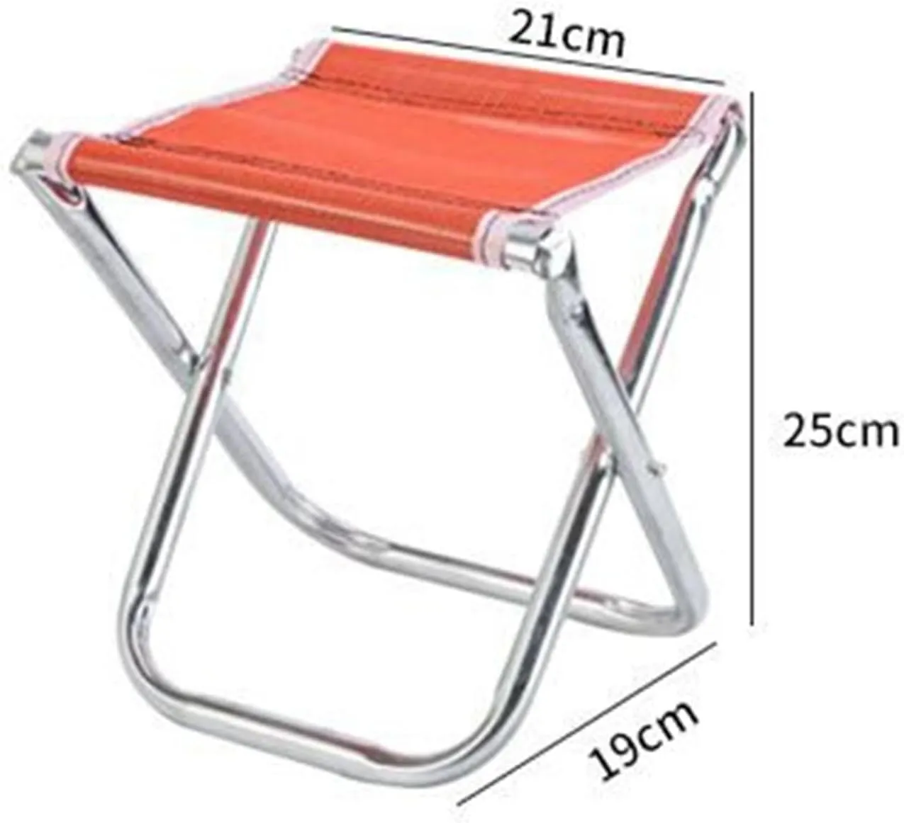 Folding Camping Stool Beach Stool Saddle Chair Foldable Footstool for BBQ Fishing, B