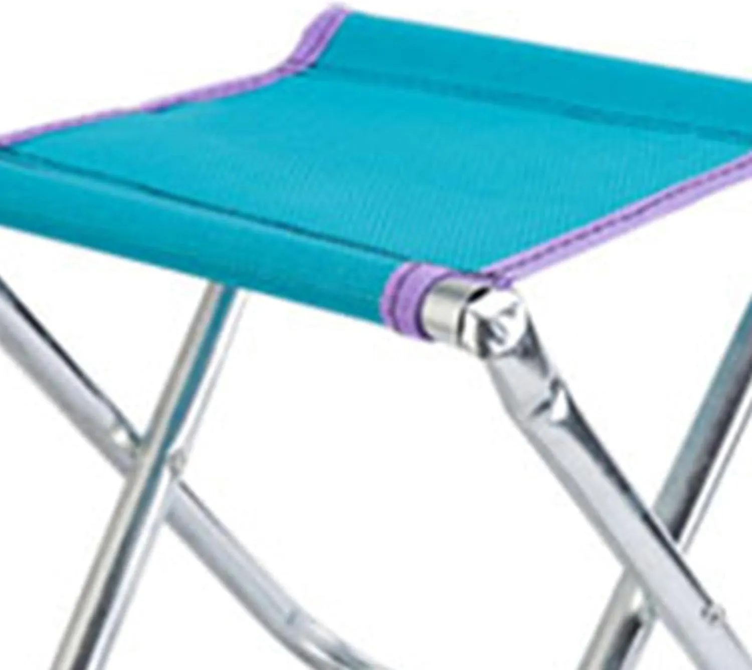 Folding Camping Stool Beach Stool Saddle Chair Foldable Footstool for BBQ Fishing, B