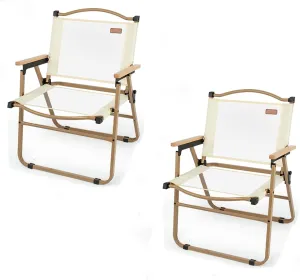 Folding Chair, Camping Chair 1/2/4 Piece Set Portable Mesh Breathable Back Chair Great for Camping Outdoor Use