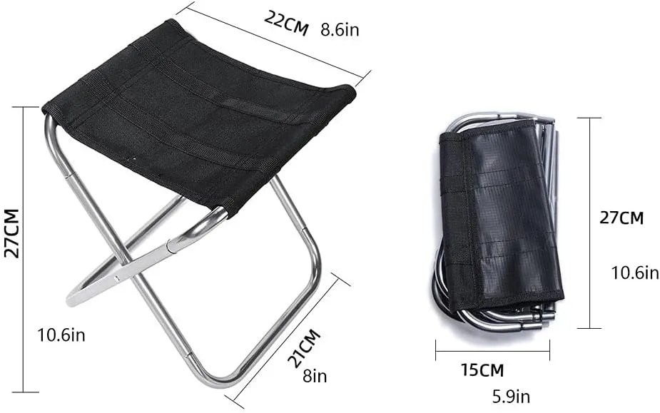 Folding Chair Portable Camping Stool Compact Folding Stool, Suitable for Camping, Fishing, Gardening, Traveling and Beach Outdoor Patio Lawn Picnic (Color : C)