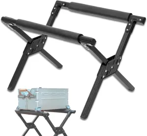 Folding Cooler Stand Frame, Anti Slip Folding Cooler Stand Adjustable Foldable Portable Outdoor Camping Ice Box Stand Holder for Picnic Camping Hiking BBQ