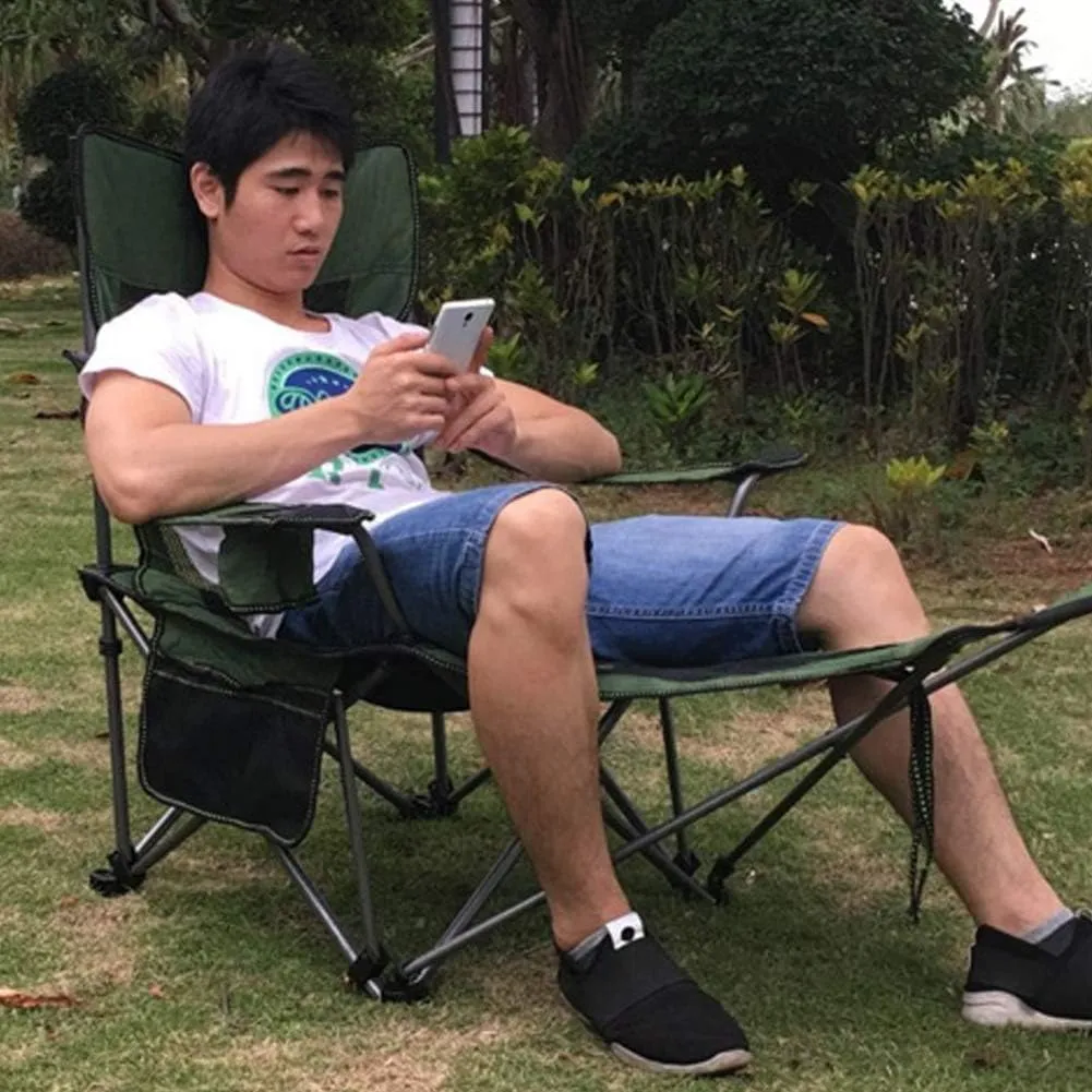 Folding Garden Chair Outdoor Folding Recliner Portable Backrest Leisure Beach Fishing Household Lunch Break Chairs