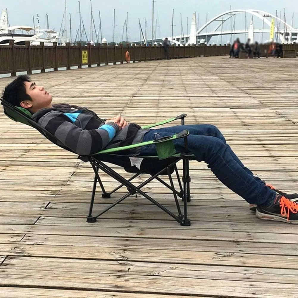 Folding Garden Chair Outdoor Folding Recliner Portable Backrest Leisure Beach Fishing Household Lunch Break Chairs