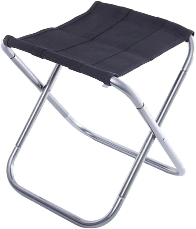 Folding Stool Tall Camping Chair Aluminum Stool Portable Outdoor Rest Seat