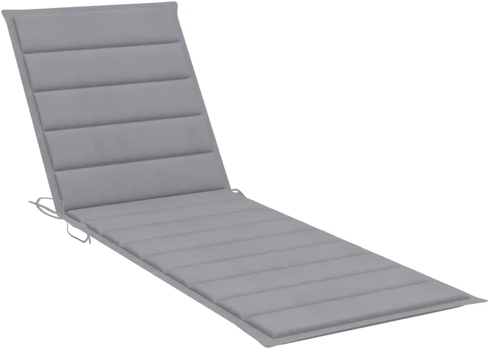 Folding Sun Lounger with Cushion Solid Acacia Woodrecliner Patio Camping Chairs Tanning chairSuitable for Garden Courtyard