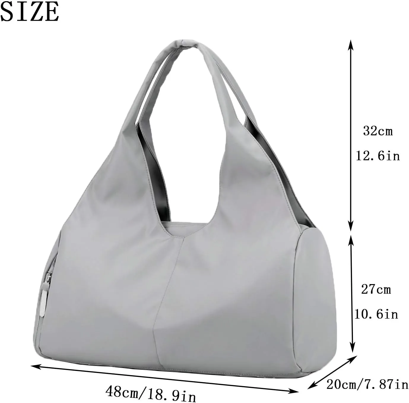 forestfish Yoga Gym Bag for Women with Shoes Compartment & Wet Dry Storage Pockets Lightweight Duffel Bag