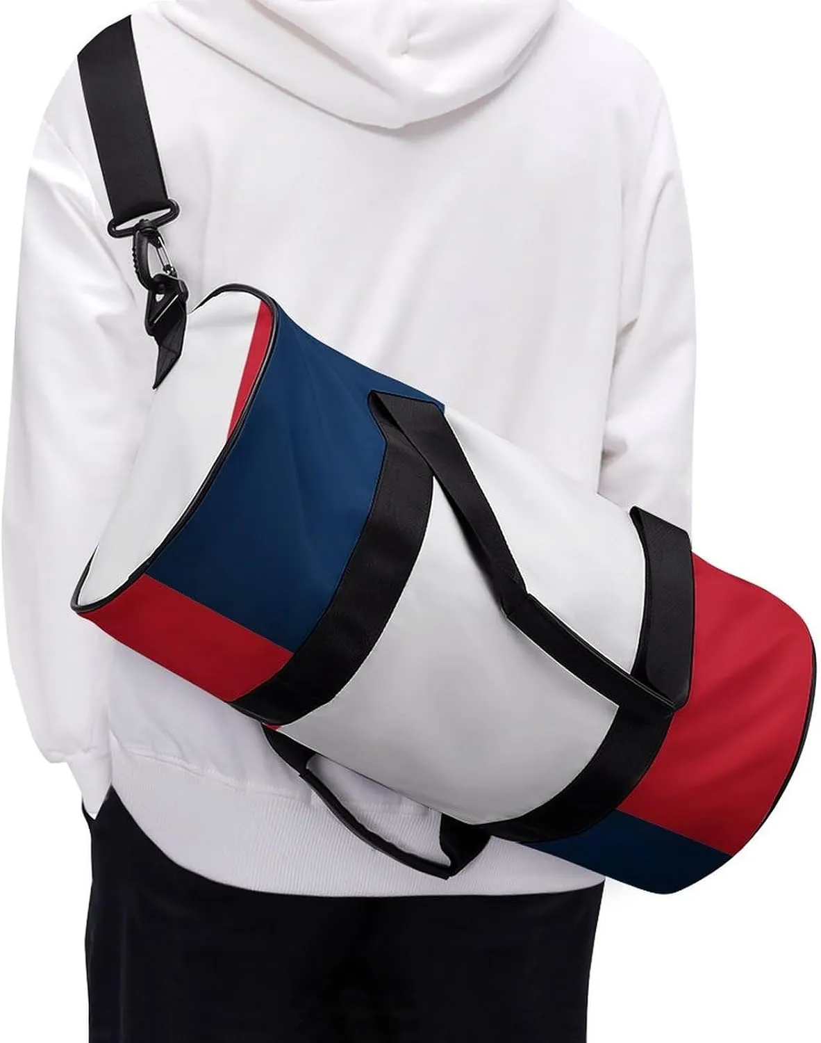 France Flag Waterproof Gym Bag for Travel Dry Wet Separation for Beach Yoga Weekender