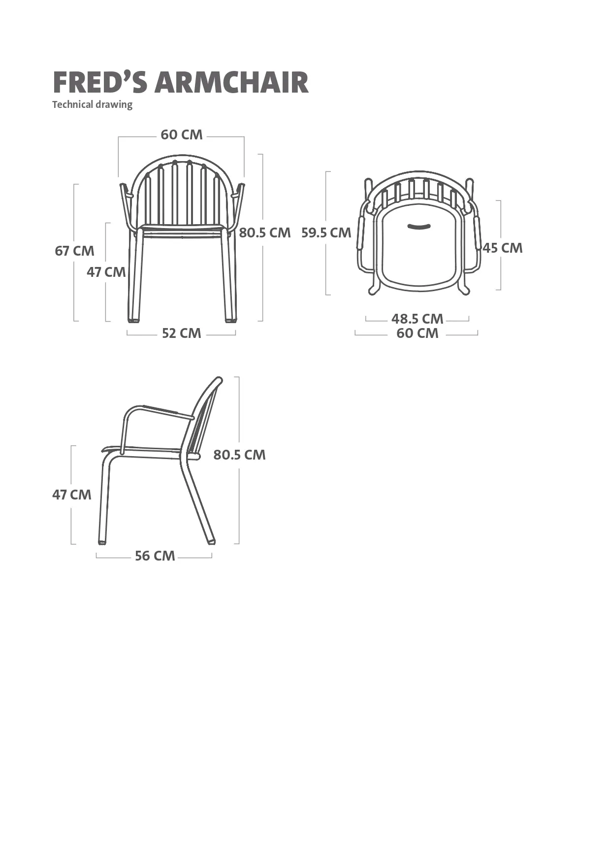 Fred's Armchair<br> Set of 4