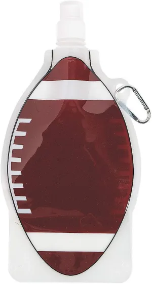 Fun Express Collapsible Football Drink Pouch Set – Fun and Practical Party Supplies for Tailgates Sports Events Game Days and More – Reusable Compact and Perfect for Celebrations – 12 Pieces