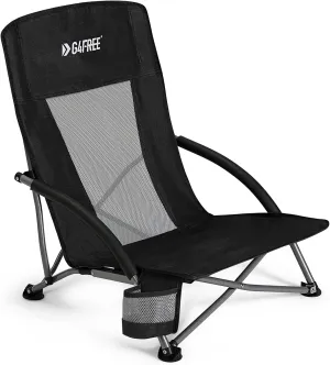 G4Free Beach Chair Folding Portable Beach Backpack Camping Chair for Adults with Mesh Back