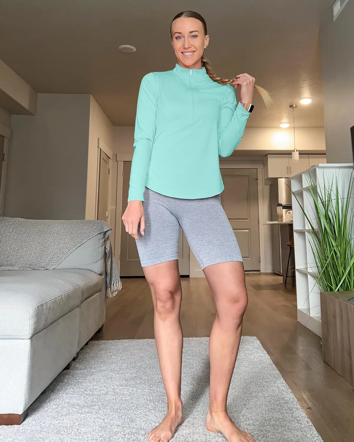 G4Free Womens UPF 50  Sun Shirts Lightweight Quick Dry Long Sleeve Workout Tops Lightweight Running Pullover