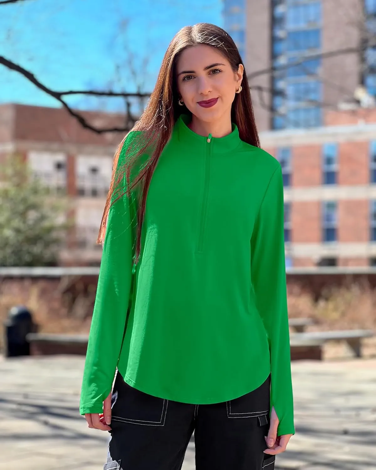 G4Free Womens UPF 50  Sun Shirts Lightweight Quick Dry Long Sleeve Workout Tops Lightweight Running Pullover