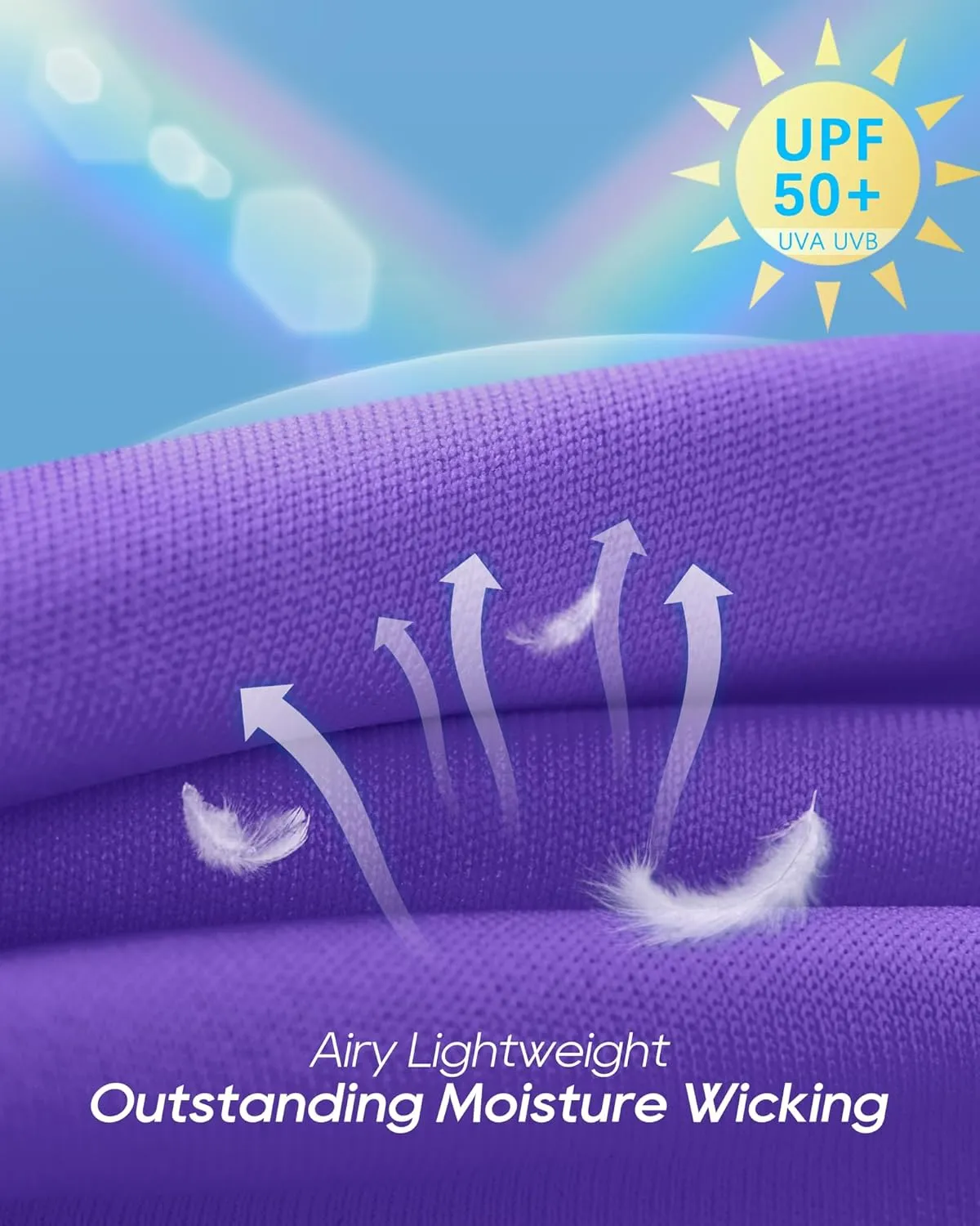 G4Free Womens UPF 50  Sun Shirts Lightweight Quick Dry Long Sleeve Workout Tops Lightweight Running Pullover