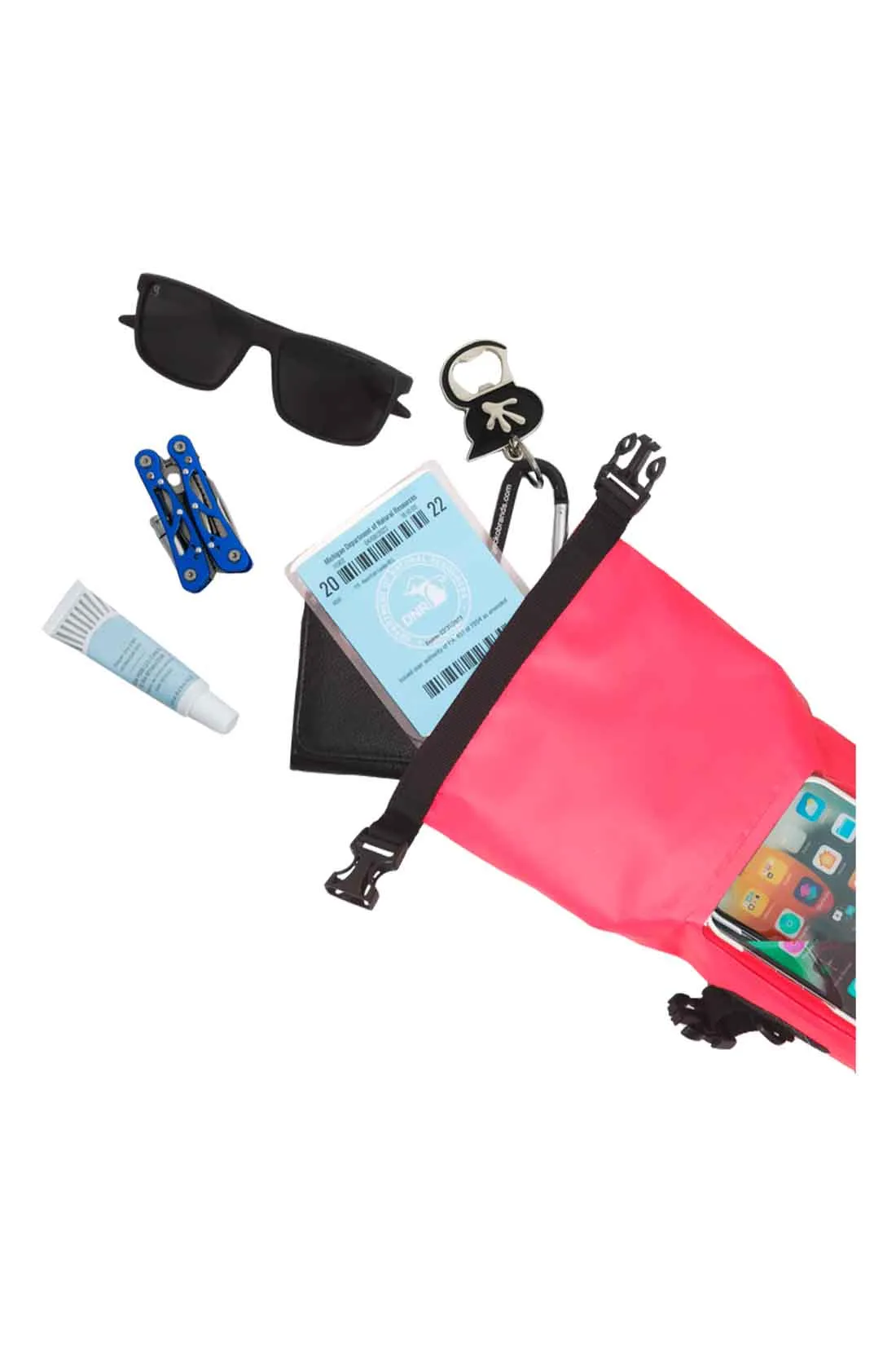 Gecko Pink Waterproof Phone Dry Bag