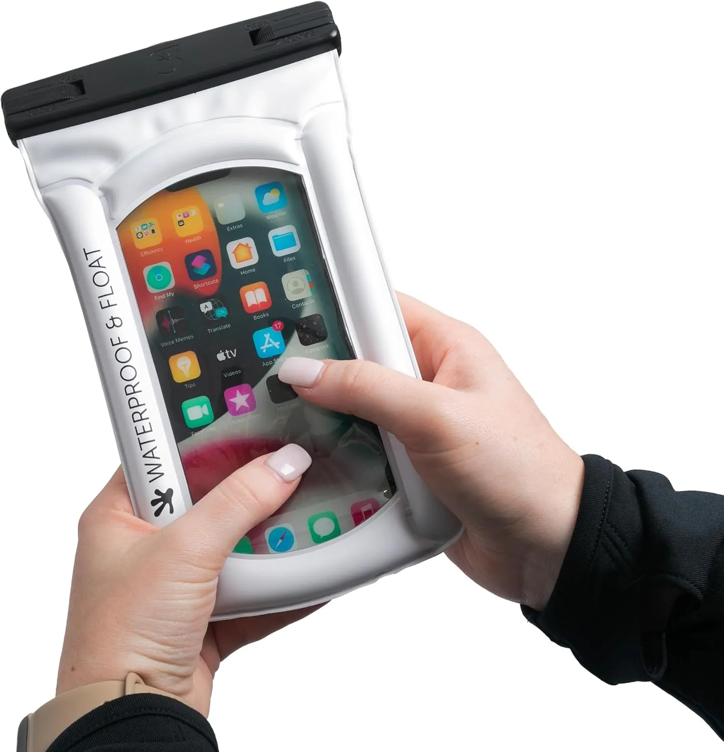 geckobrands Float Phone Dry Bag - Waterproof & Floating Phone Pouch – Fits Most iPhone and Samsung Galaxy Models