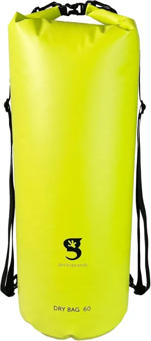 geckobrands Tarpaulin Dry Bag – Waterproof PVC Bag with Carabiner for Secure Storage, for Boating, Kayaking, Camping