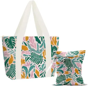 gfuhlre Beach Bag Wet Bag Waterproof Sandproof Women Beach Tote for Friends Travel Gifts with Wet Compartment for Pool Gym