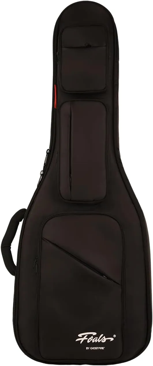 GHOSTFIRE FOALS Phantom Series Guitar Case Colorful Guitar Gig Bag Super thick with Storage Space (Black, Headless Guitar)