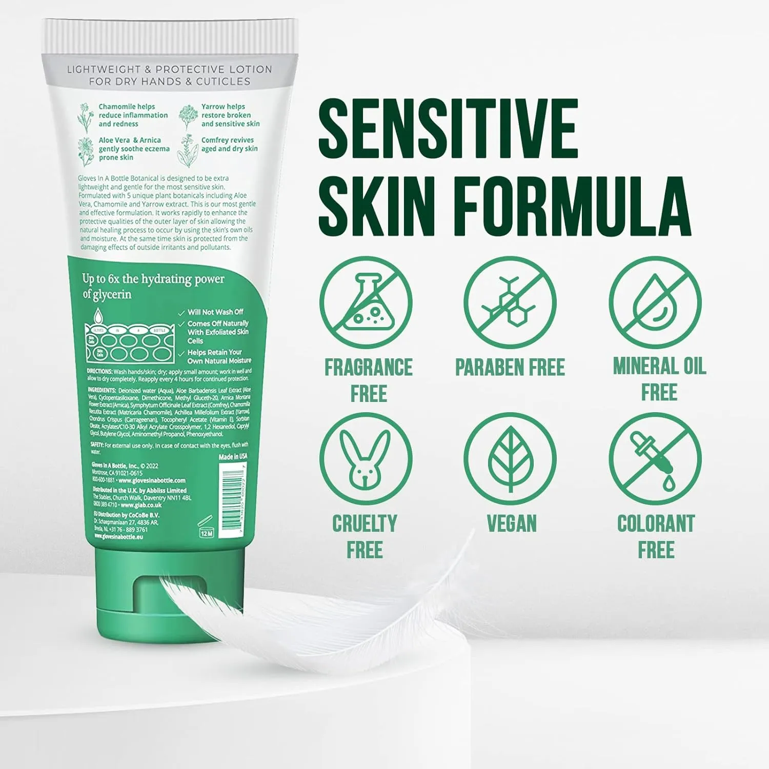Gloves In A Bottle – Shielding Lotion for Dry Skin, Hand Lotion Travel Size, Protects & Restores Dry Cracked Skin (3.4 Fl Oz (Pack of 1), Botanical)