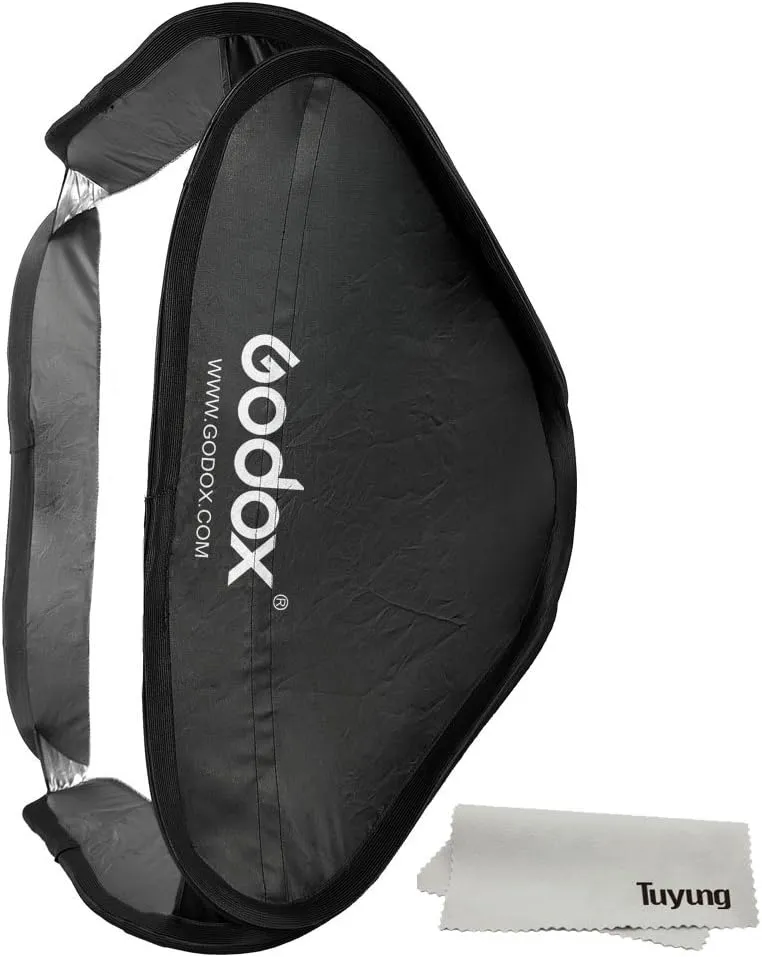 Godox 80cm x 80cm Softbox Bag Kit for Studio Photogrpahy Camera Flash Fits Bowens Elinchrom Mount (32" x 32")