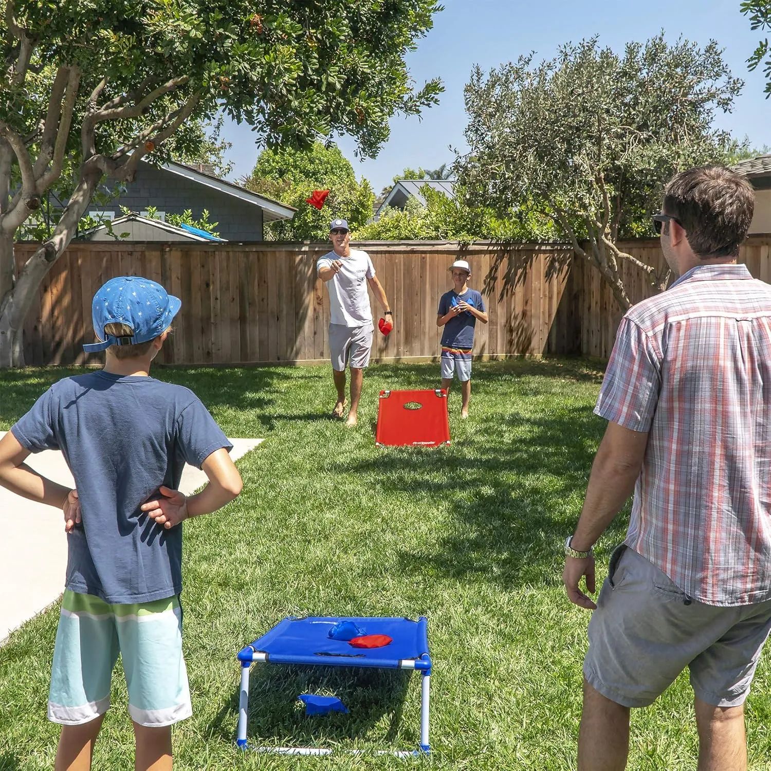 GoSports Portable 3 x 2 ft Cornhole Game Set – Premium Toss Game for Kids and Adults - Choose Your Style