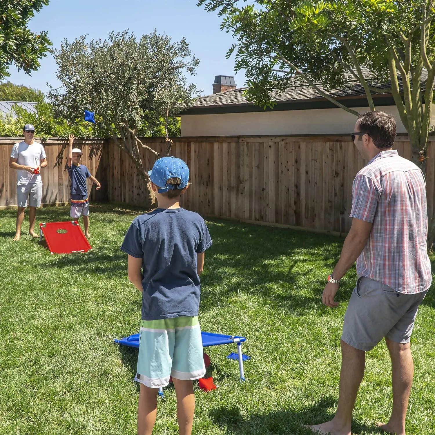 GoSports Portable 3 x 2 ft Cornhole Game Set – Premium Toss Game for Kids and Adults - Choose Your Style