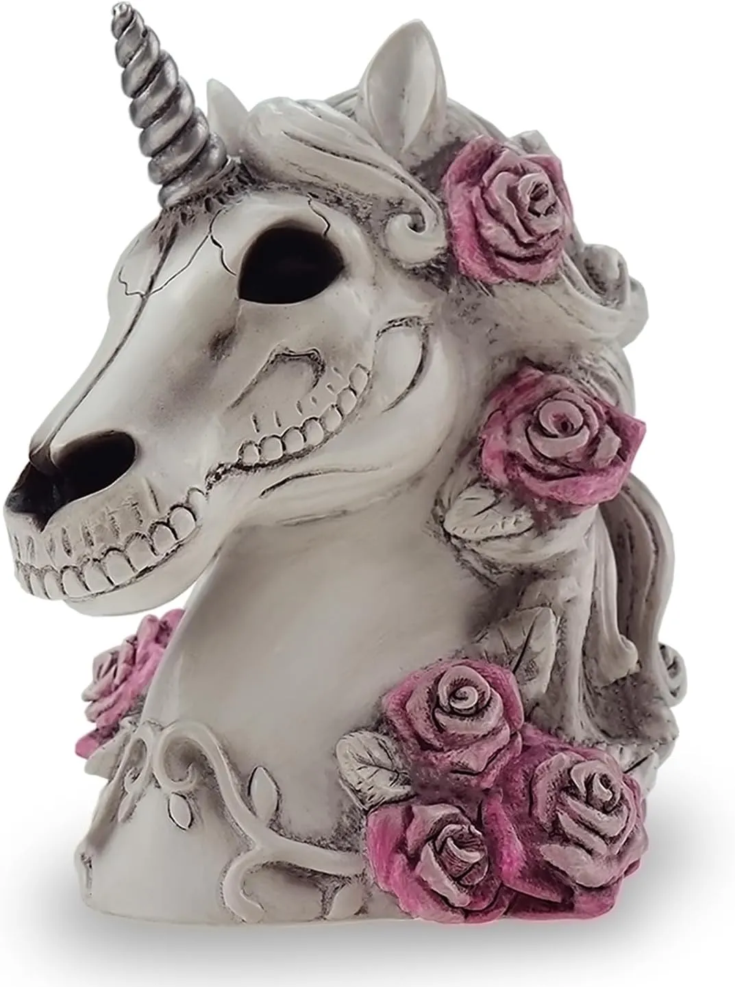 Gothic Unicorn Skull Piggy Bank- Sugar Skull Home Decor Unicorn Skeleton Statue Adult Gift Halloween Day of The Dead
