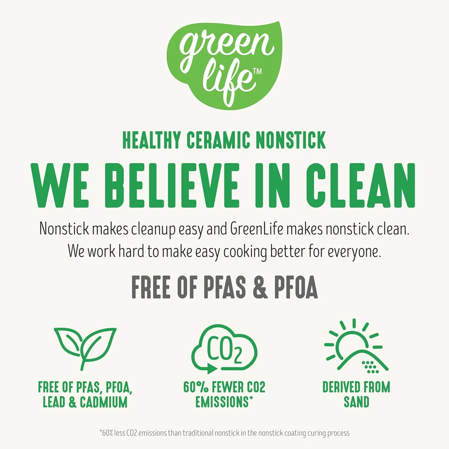 GreenLife Arte 8 Piece Ceramic Nonstick Cookware Pots and Pans Set, Induction Suitable, PFOA & PFAS Free, Stay-Cool Handles, Glass Lids, Stock Saucepans & Frying Pans, Dishwasher Safe, Graphite