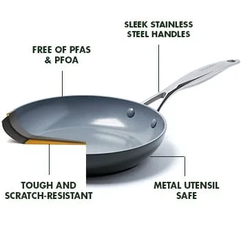 Greenpan - Valencia Pro Ceramic Nonstick Cookware, 11 Piece Set