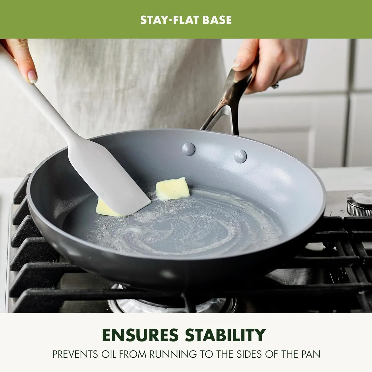GreenPan Valencia Pro Hard Anodized Healthy Ceramic Nonstick 10" Frying Pan Skillet, PFAS-Free, Induction, Dishwasher Safe, Oven Safe, Gray