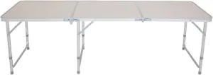 gt4-ly 180 x 60 x 70cm Household Aluminum Alloy Folding Table, Suitable for Outdoor Barbecue, Fishing, Picnic, White