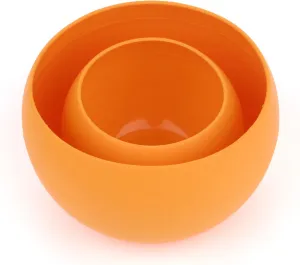 Guyot Designs Squishy Bowl and Cup Set, Tangerine
