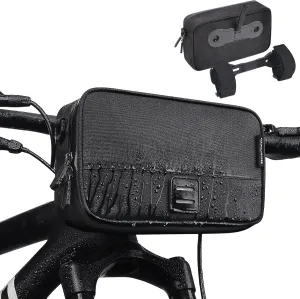 GXCROR Bike Handlebar Bag,Small Front Bike Bags with Shoulder Strap,Bicycle Bag Professional Cycling Accessories