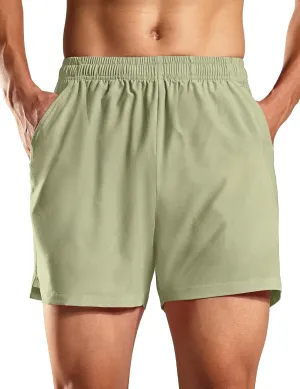 Haimont 5 Inch Mens Dry Fit Running Athletic Shorts with Pockets, Water Resistant Lightweight Quick Dry Gym Workout Shorts