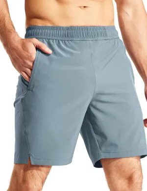 Haimont 7 Inch Athletic Running Shorts Men Dry Fit Lightweight Workout Shorts with Zipper Pockets No Liner, Quick Dry