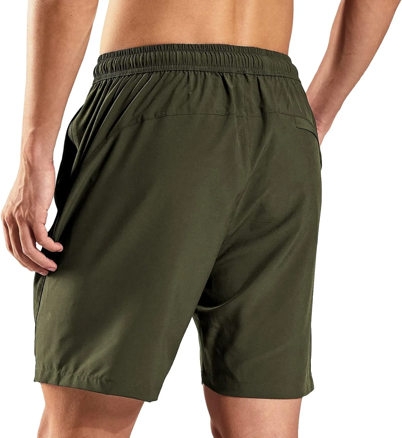 Haimont 7 Inch Athletic Running Shorts Men Dry Fit Lightweight Workout Shorts with Zipper Pockets No Liner, Quick Dry